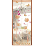 100x210cm Magnetic Summer Mosquito Screen Door Curtain - Beige