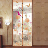100x210cm Magnetic Summer Mosquito Screen Door Curtain - Beige