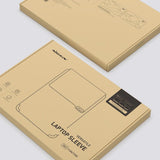 16.0 Inch Water Wave Texture Laptop Sleeve - Versatile Design - Brown