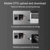 2.4 Inch Hifi Bluetooth Music Player Dsd256 Mastering Sound Quality 16Gb+16Gb Memory - Black - 16Gb+8Gb