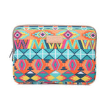 12 Inch Lingge Laptop Liner Bag - Pattern Design - Blue Pattern Diamond Lattice