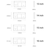 13 Inch Multi-layer Laptop Sleeve - Waterproof & Shock-absorbing Storage Bag - White - 14 Inch