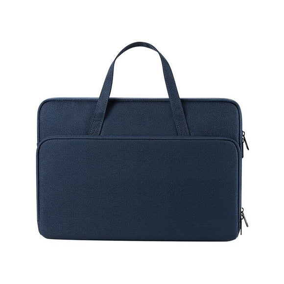 14.1-15.4 Inch Waterproof Laptop Bag - Durable and Stylish - Navy Blue