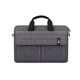 14.1 Inch Laptop Handheld Briefcase Storage Bag - no Shoulder Strap - Grey