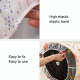 Short 60x90cm All Round 3d Fan Dust Cover - Red Flower