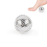 2-In-1 Magnetic Massage Ball For Muscle Relaxation 4.7Cm - Silver
