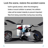 1080p Hd Car Recorder with Wifi for Parking Monitoring - Without Button + Usb Long Line