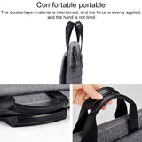 14.1 Inch Laptop Carrying Bag with Shoulder Strap - Handheld Briefcase Style - Grey