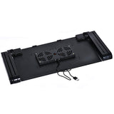 Adjustable Laptop Stand with Fans & Mouse Pad - Portable & Foldable