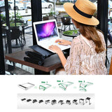 Adjustable Laptop Stand with Fans & Mouse Pad - Portable & Foldable