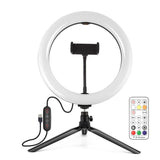 10.2 Marquee Led Beauty Light with Tripod and Remote - Dual-colour Ring Light for Vlogging and Photography