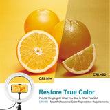 10.2 Marquee Led Beauty Light with Tripod and Remote - Dual-colour Ring Light for Vlogging and Photography