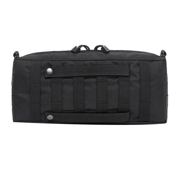 Waterproof Nylon Messenger Bag Multifunctional Outdoor Gear - Black