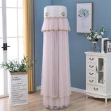180cm Vertical Lace Air Conditioner Dust Cover - Pink