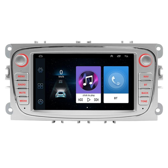 7 Inch Android Navigation Radio For Ford Focus - Bluetooth Rds 1 + 32G - Silver 2 + 64G