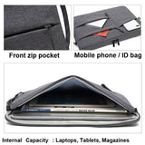 15.6 Inch Business Laptop Liner Bag - Polyester Zipper Closure - Rose Red