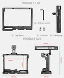 Panasonic Lumix Dc-S1H / Dc-S1 / Dc-S1R Camera Cage Stabilizer With Handle - Black