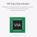 7-Port Aluminum Usb 3.0 Hub For Laptops - Black