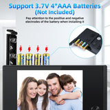 2.0Mp Digital Peephole Door Viewer With 3.5 Screen - Black