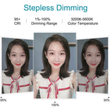 11.8 Led Ring Light with Tripod and Phone Clamp - 3 Modes Dual Colour Temperature Dimmable - Perfect for Vlogging and Live Streaming