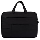 15.6 Inch Laptop Tablet Bag with Multiple Pockets and Soft Oxford Cloth Handle - Black