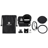 Aluminum Protective Cage with Uv Lens for Gopro Hero 2018 / 7 / 6 / 5 - 52mm - Black