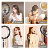 11.8 Led Ring Light Kit with Tripod and Phone Clamp