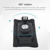 360 Degree Rotating Quick Release Backpack Strap Mount for Gopro Hero12