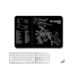 2 Pack Non Slip Office Gaming Mouse Pad 5Mm - Sps-Beretta92-Ii