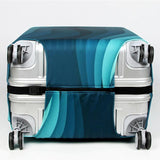 29-32 Inch Travel Suitcase Dust Covers - Elastic & Abrasion-resistant - Blue Ripple