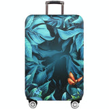 Stretchy Luggage Dust Cover - Durable & Protective - Size l - Tropical Palm - Xl