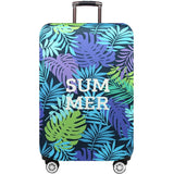 Stretchy Luggage Dust Cover - Durable & Protective - Size l - Tropical Palm - Xl
