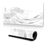 Non Slip Gaming Mouse Pad Big Wave Design - No.25 - 300X800X3Mm