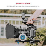 Panasonic Lumix Dc-S1H / Dc-S1 / Dc-S1R Camera Cage Stabilizer With Handle & Rail Rod Mount - Black