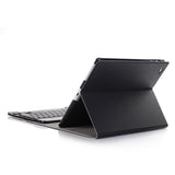 Universal Ultra-Thin Tablet Case With Bluetooth Keyboard For Ipad 4 / 3 / 2 - Horizontal Flip - Black