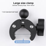 Adjustable Bike Handlebar Mount with Phone Clamp - 360 Rotation