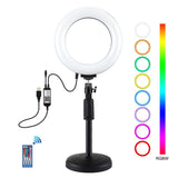 6.2 Rgbw Led Ring Light with Remote and Tripod