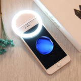 Adjustable Clip Beauty Light for Smartphones - Usb Cable - Black