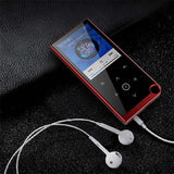 2.4 Inch Touch Mp4 / Mp3 Player 8Gb Memory Bluetooth E Book Alarm Timer - Blue