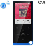 2.4 Inch Touch Mp4 / Mp3 Player 8Gb Memory Bluetooth E Book Alarm Timer - Blue