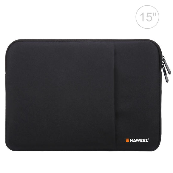 15 Inch Laptop Sleeve Case with Zipper for Macbook Samsung Sony Dell Alienware Chuwi Asus Hp - Black