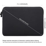 15 Inch Laptop Sleeve Case with Zipper for Macbook Samsung Sony Dell Alienware Chuwi Asus Hp - Black