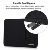 15 Inch Laptop Sleeve Case with Zipper for Macbook Samsung Sony Dell Alienware Chuwi Asus Hp - Black