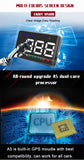 3.5 Inch Car Hud With Gps 2 Display Modes Light Sensors Speed & Compass Speed Alarm - Black