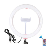 10.2 Curved Led Ring Light with Tripod & Remote for Vlogging & Photography - Black