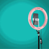 10.2 Curved Led Ring Light with Tripod & Remote for Vlogging & Photography - Black