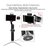 3-axis Gimbal Stabilizer with Tripod Mount & Fill Light for Smartphones - Black