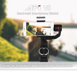 3-axis Gimbal Stabilizer with Tripod Mount & Fill Light for Smartphones - Black