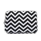 15 Wavy Pattern Notebook Liner Bag - Sleek Design - Black