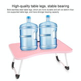 Adjustable Folding Laptop Desk with Non-slip W-shaped Legs - Portable and Compact - Hcb5116B
